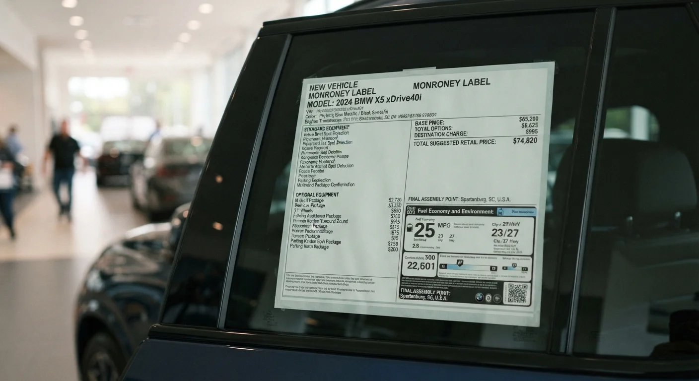 Decoding the Window Sticker: What Every Line on a Monroney Label Means