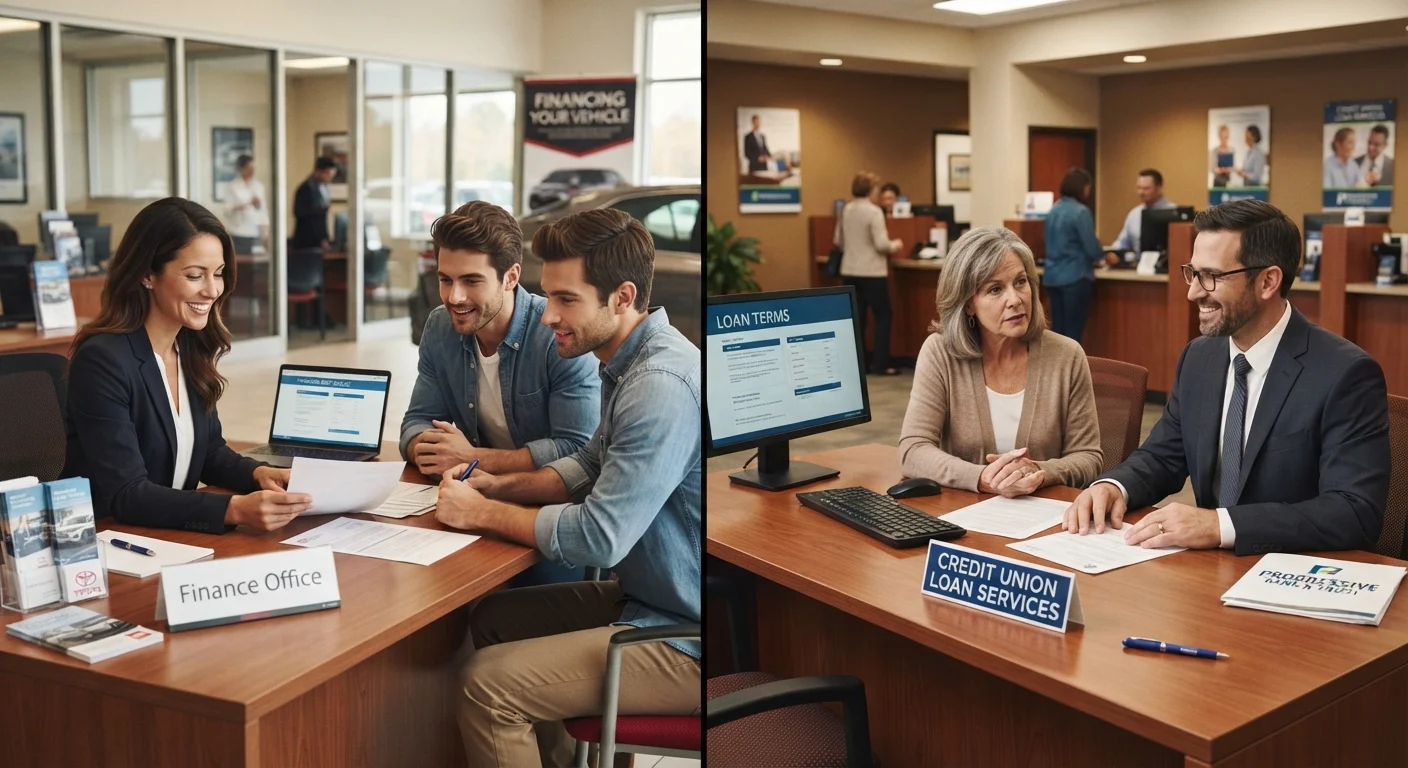 Financing Through a Dealership vs. Your Own Bank or Credit Union