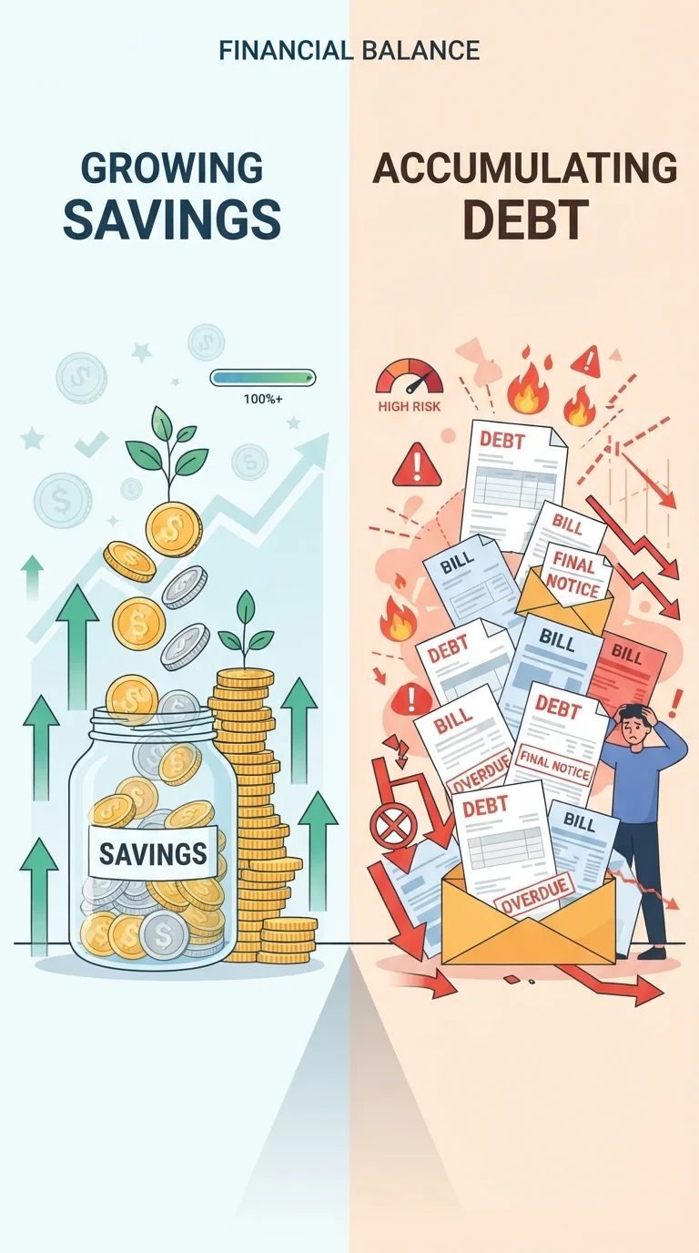 How Compound Interest Works on Savings — and on Debt